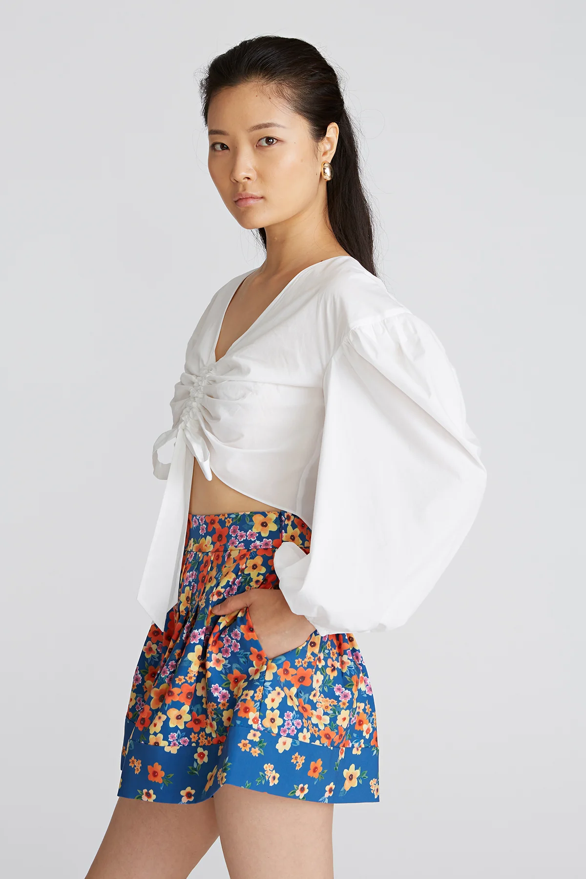 Laurel Balloon Sleeve Blouse - Image 2