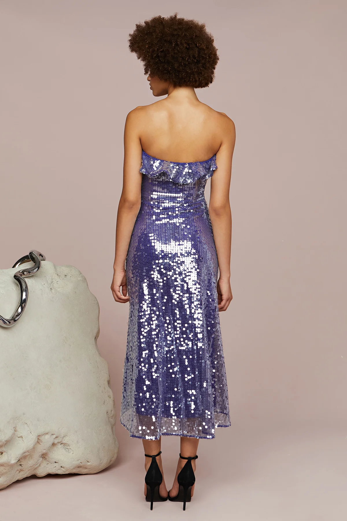 Braeylnn Mesh Sequin Midi - Image 2