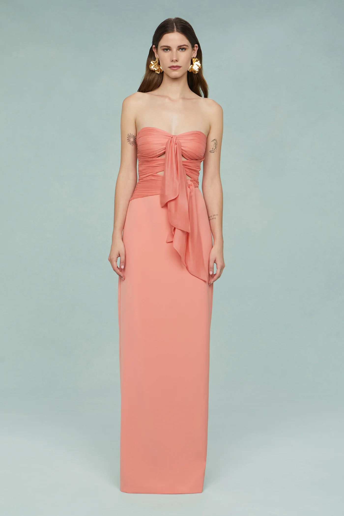 Diana Cutout Bow Combo Gown - Image 5