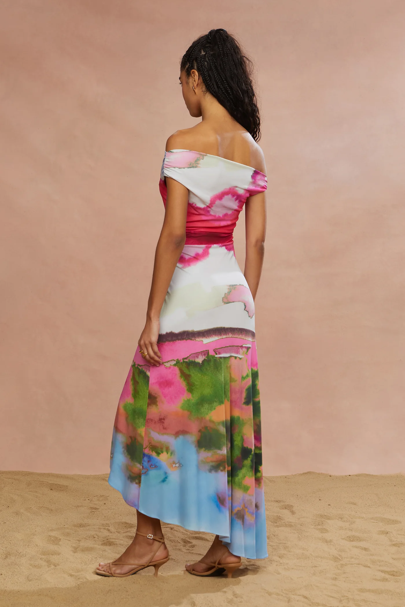 Ella Printed Jersey Dress - Image 8