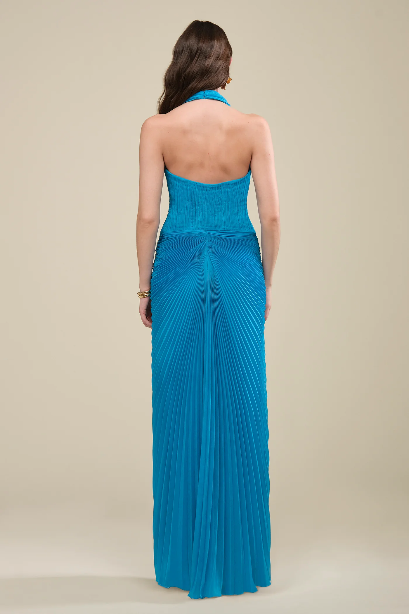 Enly Pleated Ruched Gown - Image 3
