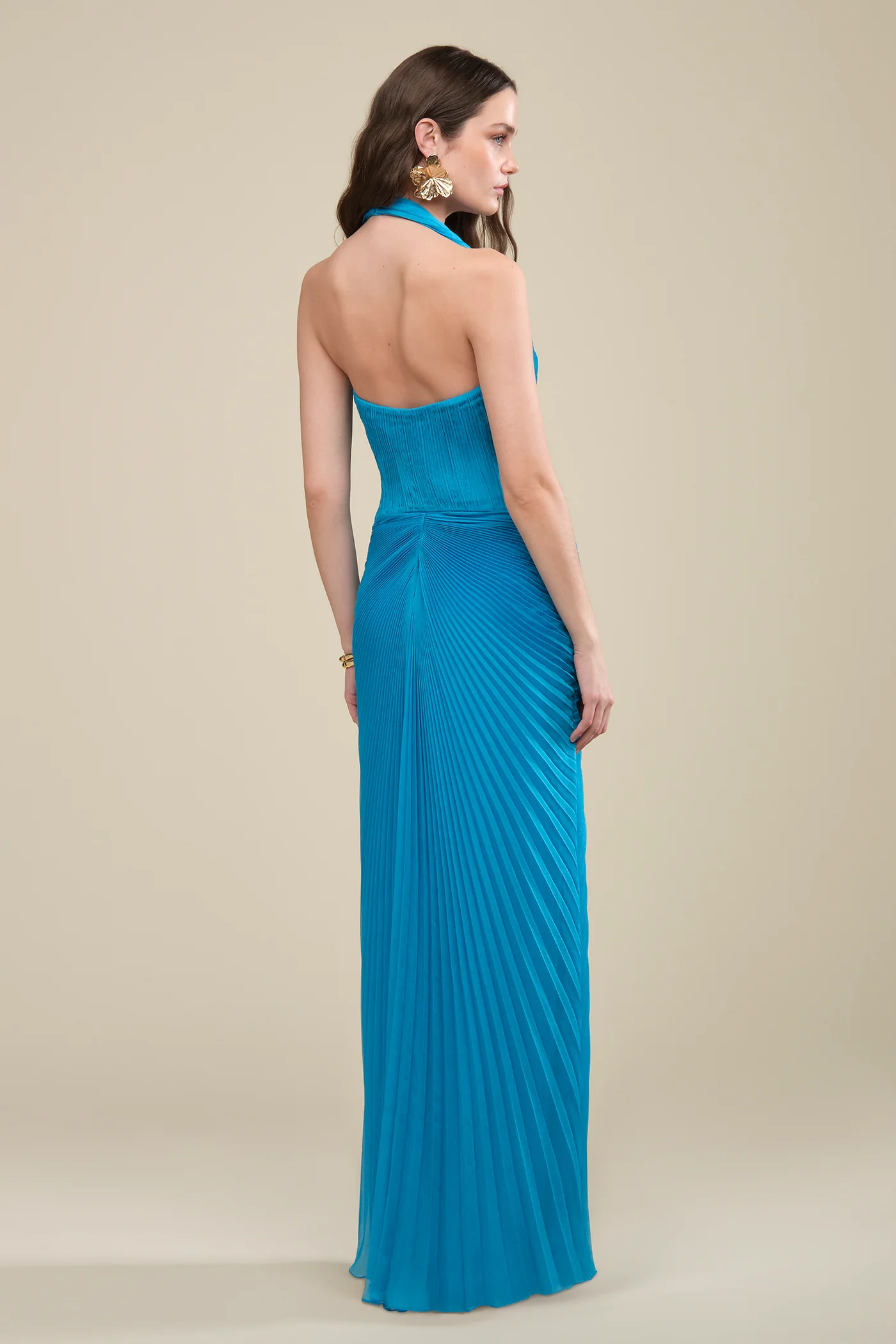 Enly Pleated Ruched Gown - Image 6
