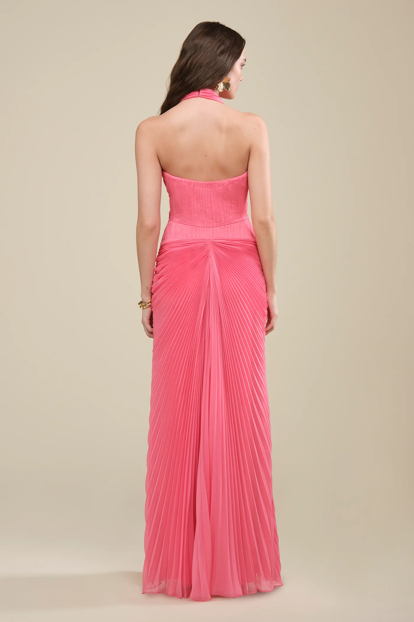 Enly Pleated Ruched Gown - Image 3