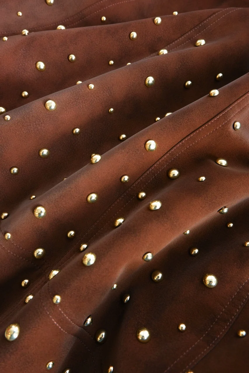 Kenny Suede Studded Midi - Image 7