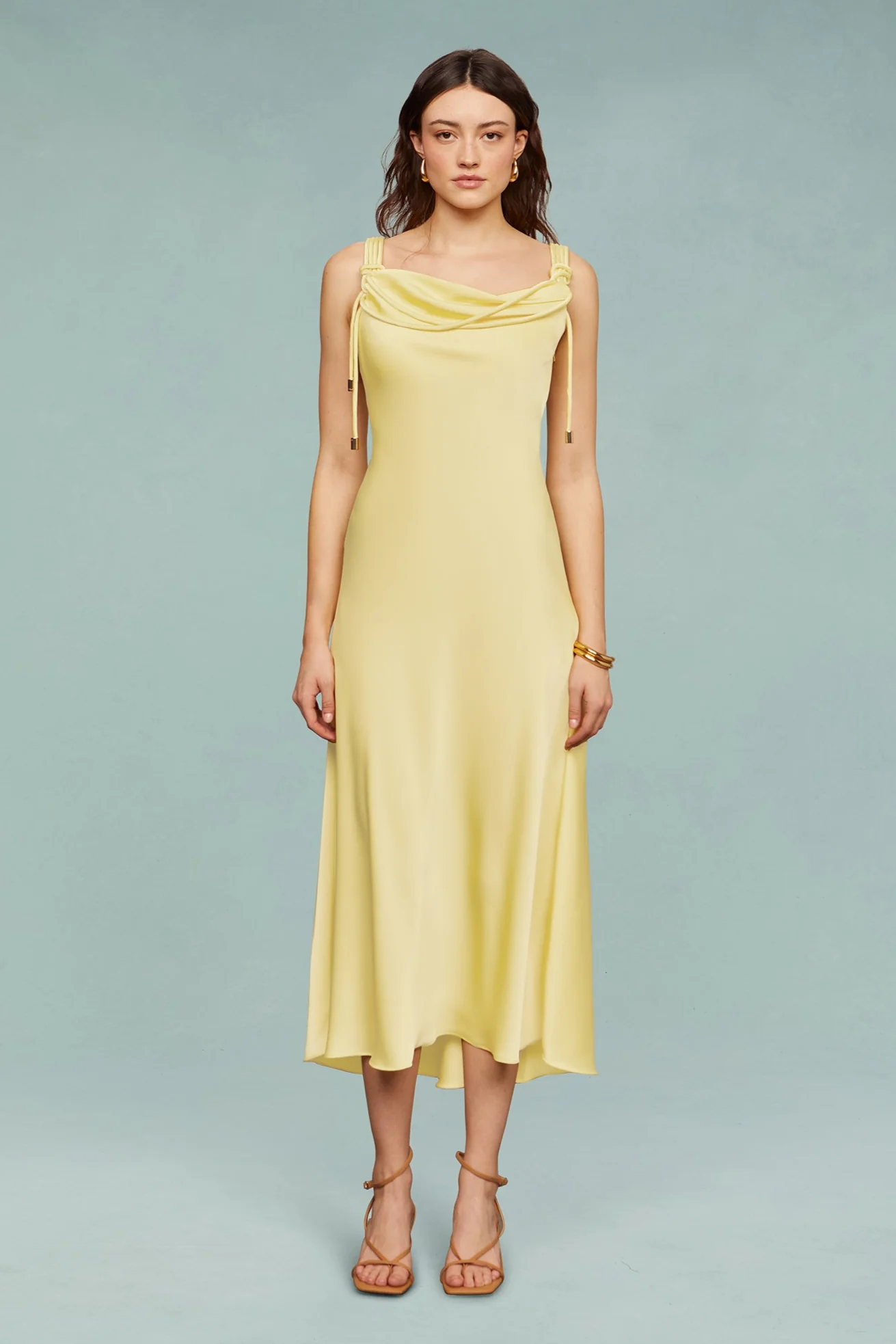 Liza Pleated Midi Dress